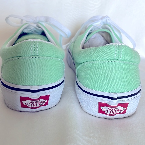 Vans Unisex Canvas Era Mint Green Sneakers - Picture 5 of 8